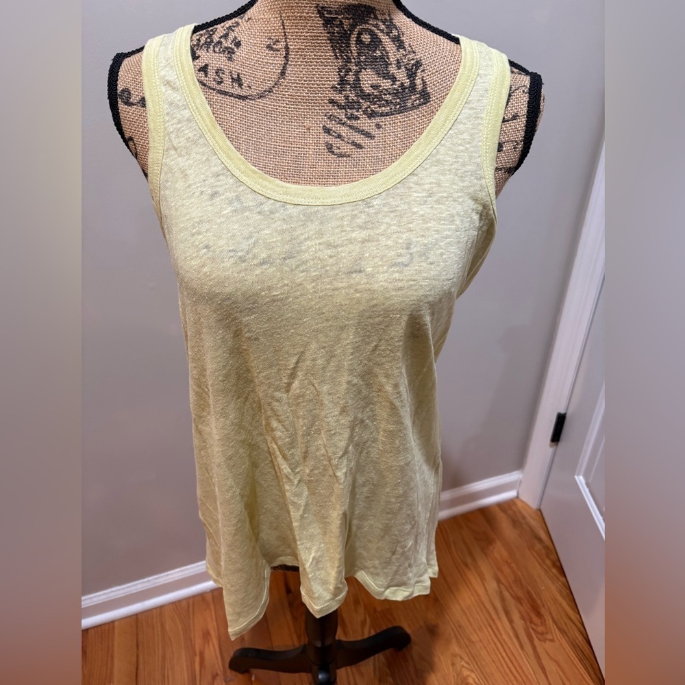 ▪️philosophy Linen High Low Hem Tank